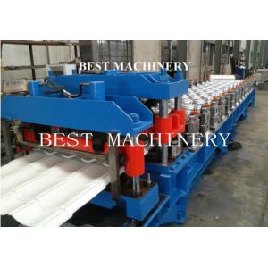 Guide Pillar Roofing Glazed Tile Roll Forming Machine with 18 Station Groups