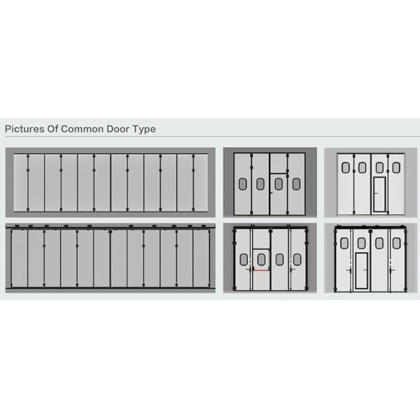 Small Industrial Sliding Folding Doors Insulated Bifold Doors Aluminum 57mm Four Fold