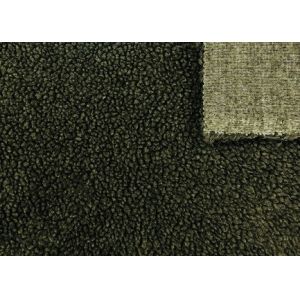 150cm Soft Blanket Fabric / Woollike Sherpa Fleece Blanket Fabric Olive Green