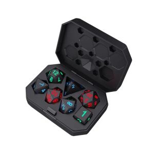 DND Board Polyhedral Dice Adult Game Magic Trick Pixels Electronic Glow LED Dice
