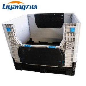 Heavy Duty Plastic Large Coaming Pallet Foldable Box Stackable Reusable