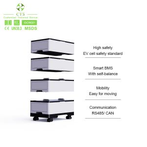 Solar Energy System 48v Low Voltage 100ah Lifepo4 Stackable Battery For Storage