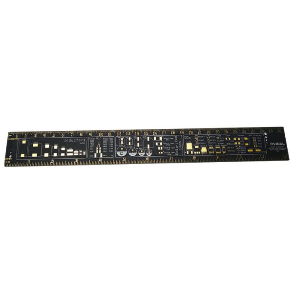 15cm / 20cm / 25cm / 30cm Gold Plated Pcb Reference Ruler Multifunctional