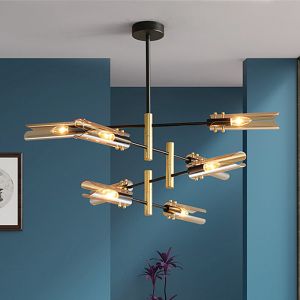 Cheap Postmodern luxury chandelier nordic sputnik lamp E14 glass lamp wrought iron chandelier(WH-MI-253) for sale