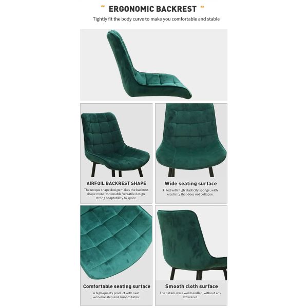 Transform Your Dining Room with Custom Home Kitchen Furniture Dinning Chairs in Comfortable Upholstered PU Leather/Velvet