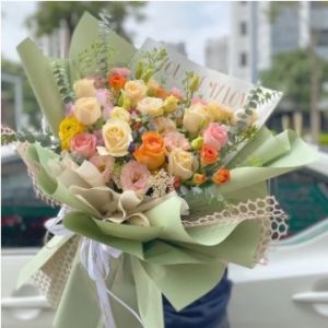 Pure color Ou Ya paper flower wrapping paper flower wrapping paper opening