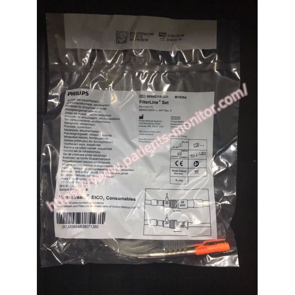 Quality PHiliph CO2 FilterLine Set Patient Monitor Accessories PN 014417C 989803105531 M1920A 2m For Child wholesale