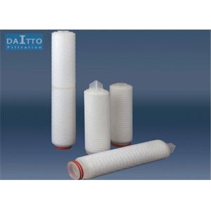 Nylon 0.22um Pleated Filter Cartridge High Throughputs Beer Filtration