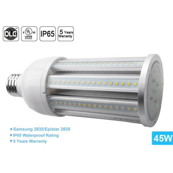 DLC E26 LED Corn Bulb Waterproof IP65 Outdoor 45w Street Lighting with 5 years