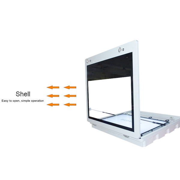 43 Inch Outdoor Wall Mount Display 3G / 4G Network Remote Control System