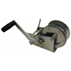 Black Power Boat 2500lbs Manual Hand Crank Winch
