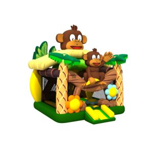 Lovely Simple Monkey Kids 5x5x5m Inflatable Bounce House