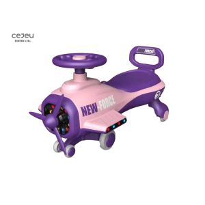 Pink Ride On Push Along Car With Flash Light Large Storage Seat