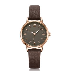 Cheap Simple Elegant Leather Strap Watches Womens With Japan Quartz Movement for sale