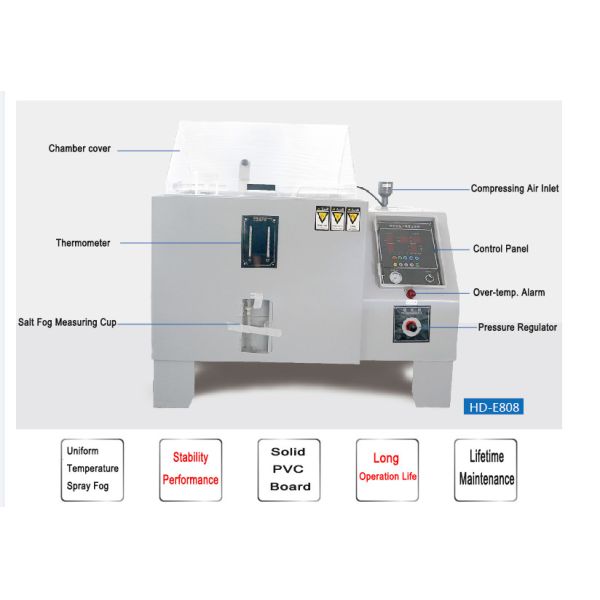 60×40×45 CM 108L Stainless Steel Salt Spray Corrosion Test Machine With 1φ,220V/50HZ