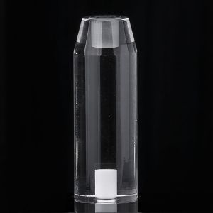 Customized Polished Fused Quartz Rod , Transparent Silica Glass Rod