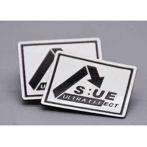 Custom Silicone Black Logo Screen Printed Labels For Clothing