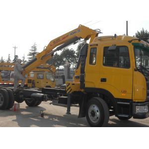 Mobile Commercial 6.3T Knuckle Boom Truck  Mounted Crane with hydraulic arms  For Safety Transport