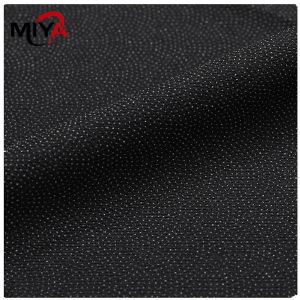 White / Black Fusing Plain Interlining Stitchable Polyester Customized