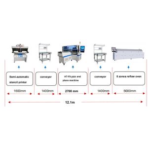 1200*330MM PCB Size Rigid Board Strip Mounting Machine SMT Equipment