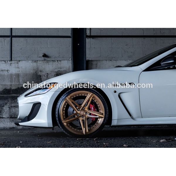 20inch Rims Bronze Customized 2-PC Forged Alloy Rims For Maserati / Rim 20" Forged Alloy Wheels Made of 6061-T6 Rims