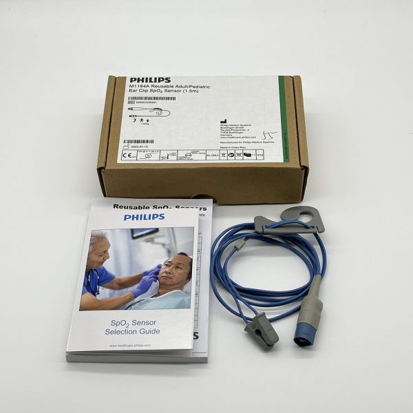 Original SpO2 Sensor Reusable Pediatric/Adult Ear Clip M1194A 989803103251