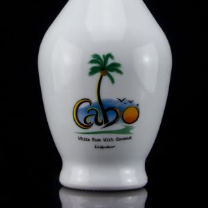 Custom 700ml Frost Surface Handling Rum Glass Bottle With Cork