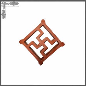 Hollow Curved Wall Breeze Blocks Clay For Garden Decorative
