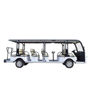 72V Lithium Battery Electric Vehicle Shuttle Bus 18 Passenger Open Buses For