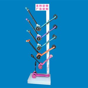 Length 650mm Width 400mm Scooter Storage Rack , Freestanding Skateboard Rack