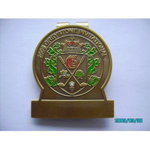 Cheap 2012 Brass / Iron die casting Engraved Money Clip for sale