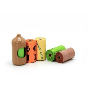 Factory Custom LOGO 100% Biodegradable Cornstarch Compostable Plastic Dog Poop