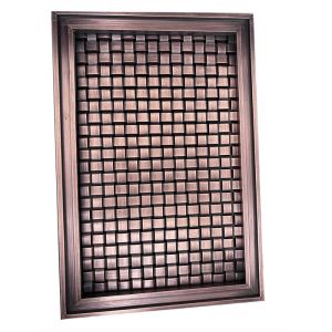 China Flat Crimped Wire Grille Diamond Wire Mesh Weave Mesh Elevator Decorative on sale