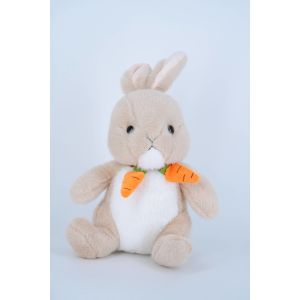 OEM Custom Design Made Mascot Dolls Carrot Rabbit Holding Cute Plush Toy