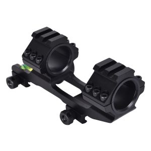 Scope Mount Matte Black Finish Dual Rings Bubble Level and Angle Indicator for