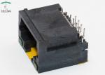 Thru Hole Type Right Angle RJ45 Modular Connector Unshielded With Customized LED