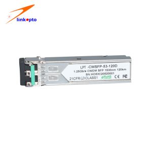 Cheap 1.25G 1530nm 120KM CWDM SFP Fiber Receiver Module for sale
