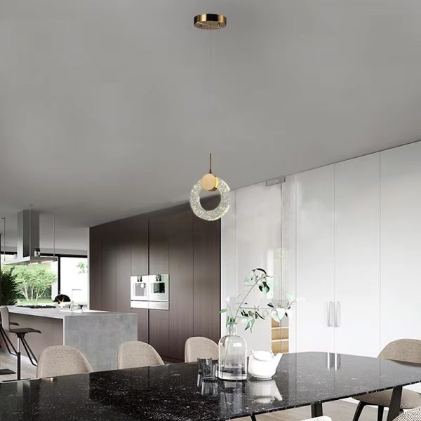 Minimalist Light Luxury Master Bedroom Bedside Chandelier Net Red Background