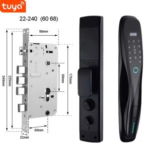 Glomarket 3D Face WIFI Smart Fully Automatic Smart Lock Fingerprint APP Card Key