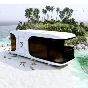 Customized Color Prefab Green Space Capsule House with Broken Bridge Aluminum