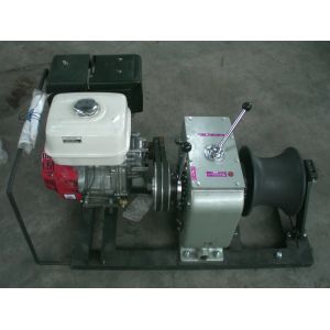 5 Ton Rated Capacity Petrol-Driven High-Speed Cable Winch Puller for Line