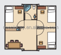 Modern Expandable Container Cabin Small Quick Build Prefab Houses