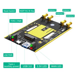 NGFF(M.2) To USB 3.0 Adapter With Dual SIM Card Slot For 3G 4G 5G Module