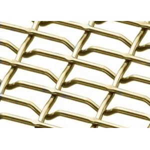 0.8mm-12.7mm Corrosion Resistant Crimp Wire Mesh Screen Silver And Black