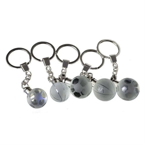 Quality Glass Ball Amd Beads Keyring Custom Crystal Key Chain LED... wholesale