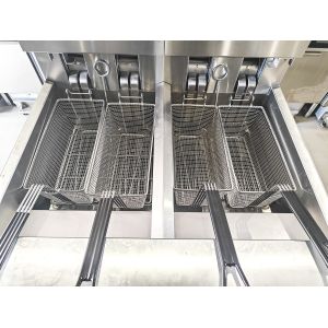 28.6kw Double Tank Big Capacity Digital Computer Panel Electric&gas Chips Open