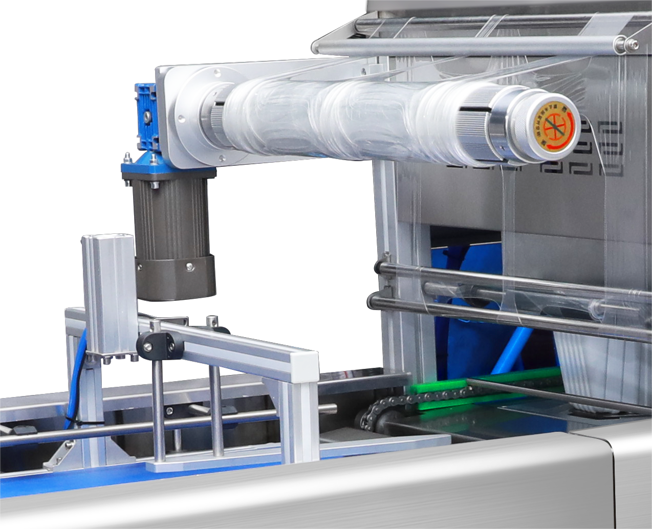 Automatic Modified Atmosphere Airflow Displacement Chain Plastic Tray Sealer