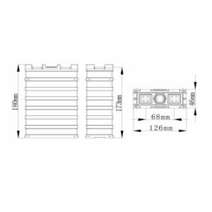 Plastic Shell LiFePO4 3.2v 30ah Lithium Ion Battery