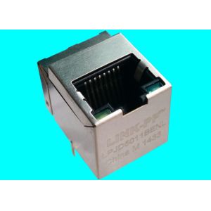 Step File Vertical RJ45 Jack LPJD5011BENL 10 / 100Base-T Integrated Magnetic