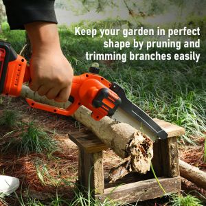 Cordless Rechargeable Mini Chainsaw 6 Inch Brushless Electric Chainsaw Battery